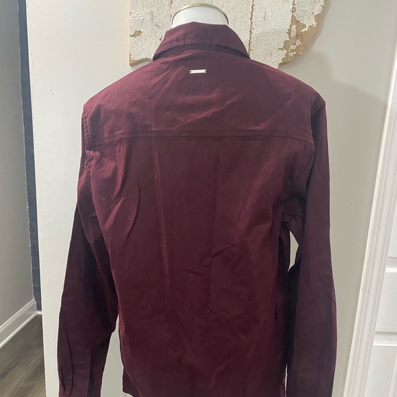 NWT! Denim & Flower Burgundy Jacket - Picture 2 of 6